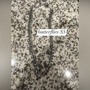 sterling silver butterfly necklace